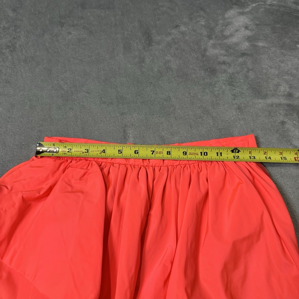 Marc by Marc Jacobs Ellsworth Draped Taffeta Pencil Skirt Neon‎ Pink Lava 6 $278 - Picture 7 of 8